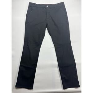 Fried-Denim Men's Slim Fit Stretch & Comfort Black Chino Pants - 36x32 (37x31)